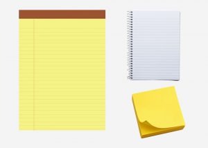 Notepads - Sticky Notes - Ringed Lines Paper