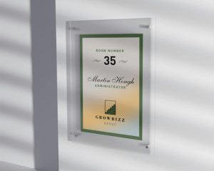 Office Glass Wall Sign Ontario