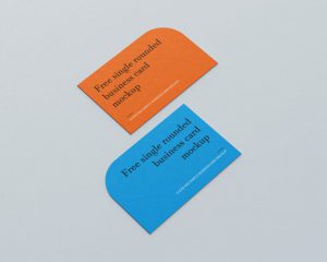 Single Rounded Business Card Design And Printing Services