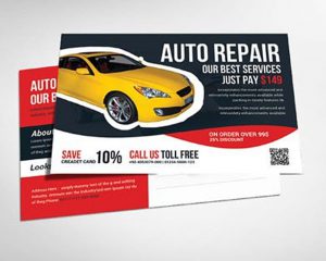 Auto Repair Shop Postcards - Direct Mail Distribution Ontario